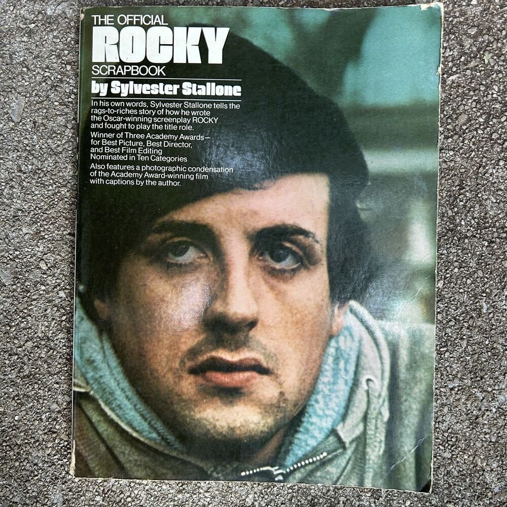 VTG 1977 Official Rocky Scrapbook Sylvester Stallone First Printing Gift for Him